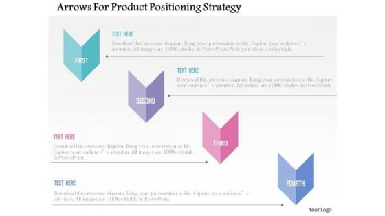 Business Diagram Arrows For Product Positioning Strategy Presentation Template