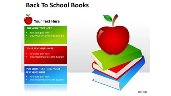 Business Diagram Back To School Book Business Finance Strategy Development