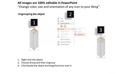 Business Diagram Bar Graph Cube Bars Icons Presentation Template