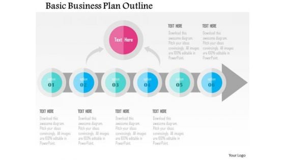 Business Diagram Basic Business Plan Outline Presentation Template