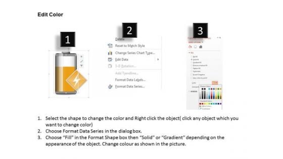 Business Diagram Battery Icon With Power Icons Energy Technology PowerPoint Slide