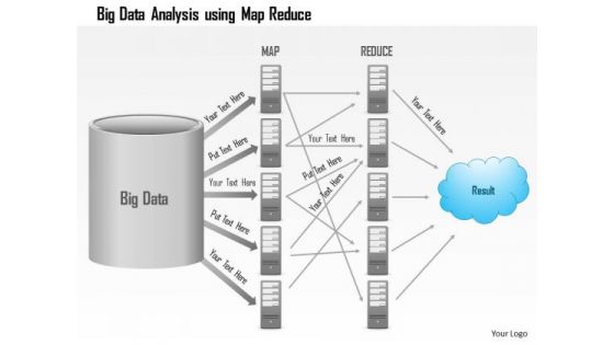 Business Diagram Big Data Analysis Using Map Reduce Batch Processing Ppt Slide