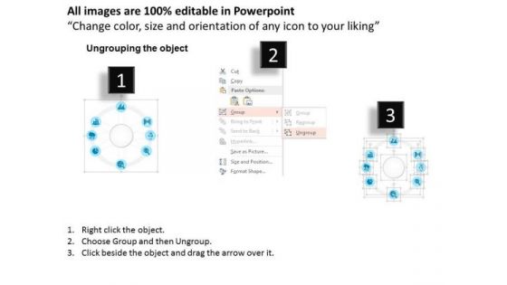 Business Diagram Big Data Words Surrounded By Icons Showing Data Production Ppt Slide