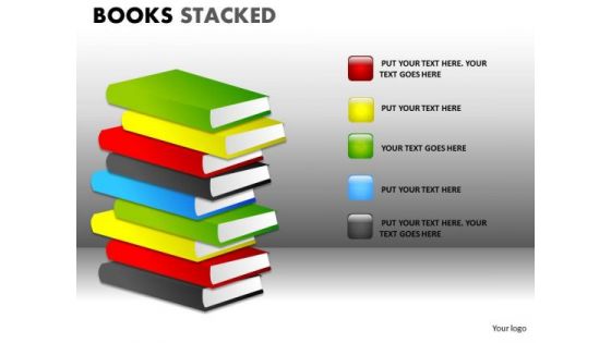 Business Diagram Books Stacked Mba Models And Frameworks