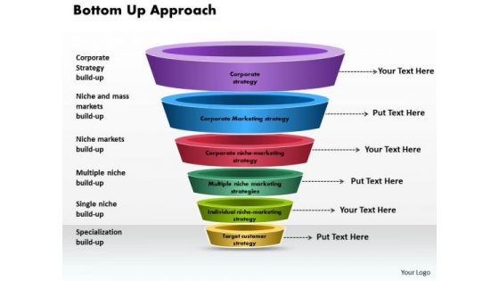 Business Diagram Bottom Up Approach PowerPoint Ppt Presentation