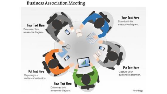 Business Diagram Business Association Meeting Presentation Template