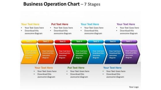 Business Diagram Business Operation Chart 7 Stages Sales Diagram