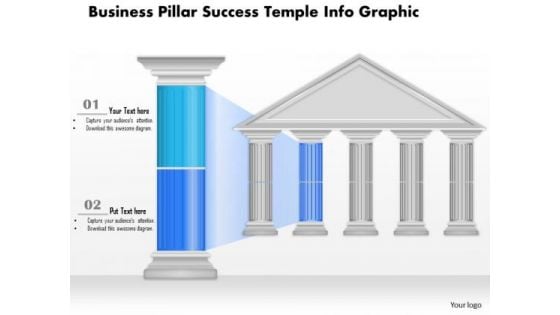 Business Diagram Business Pillar Success Temple Info Graphic Presentation Template