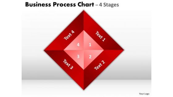 Business Diagram Business Process Chart 4 Stages Consulting Diagram