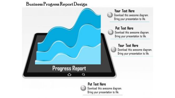 Business Diagram Business Progress Report Design Presentation Template