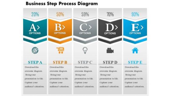 Business Diagram Business Step Process Diagram PowerPoint Ppt Presentation