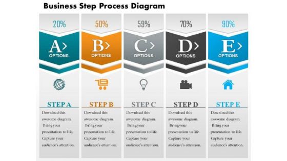 Business Diagram Business Step Process Diagram PowerPoint Ppt Presentation