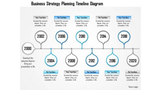 Business Diagram Business Strategy Planning Timeline Diagram Presentation Template