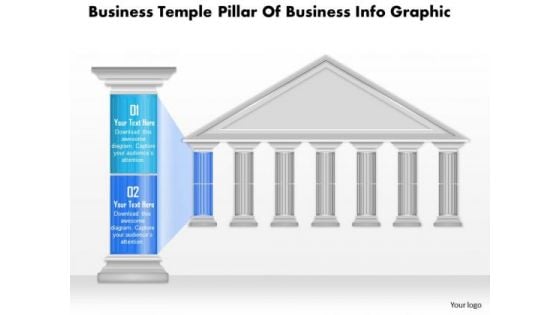 Business Diagram Business Temple Pillar Of Business Info Graphic Presentation Template