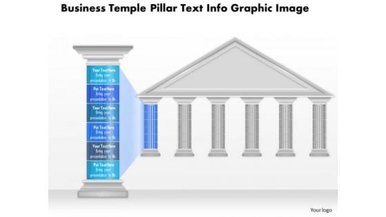 Business Diagram Business Temple Pillar Text Info Graphic Image Presentation Template