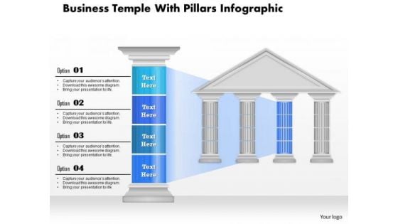 Business Diagram Business Temple With Pillars Infographic Presentation Template