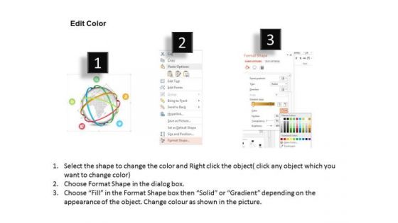 Business Diagram Cage Around Globe With Five Icons Presentation Template