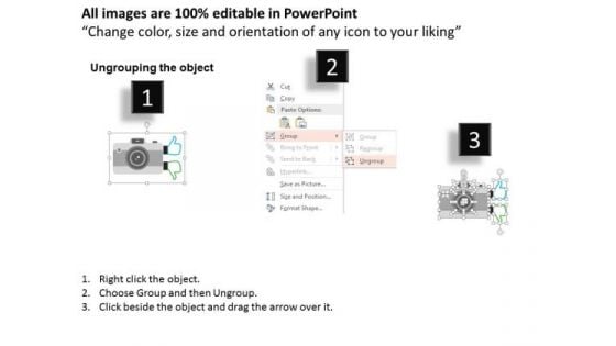 Business Diagram Camera With Pros And Cons Icons Presentation Template