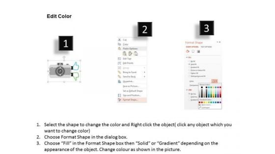 Business Diagram Camera With Pros And Cons Icons Presentation Template