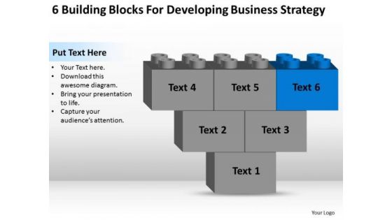 Business Diagram Chart Building Blocks For Developing Strategy Ppt PowerPoint Templates