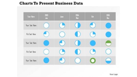 Business Diagram Charts To Present Business Data PowerPoint Templates