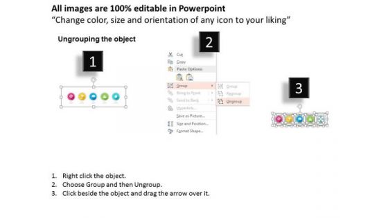 Business Diagram Circle Icons For Communication Presentation Template