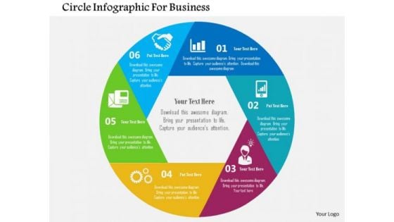 Business Diagram Circle Infographic For Business Presentation Template