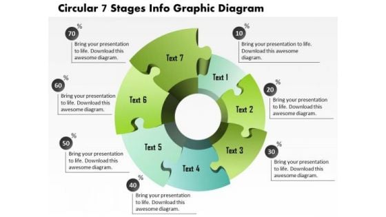 Business Diagram Circular 7 Stages Info Graphic Diagram Presentation Template