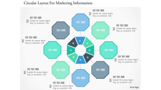 Business Diagram Circular Layout For Marketing Information PowerPoint Templates