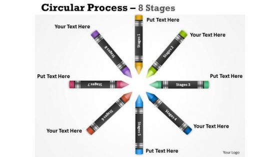 Business Diagram Circular Process 8 Stages Sales Diagram