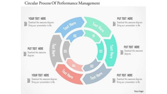 Business Diagram Circular Process Of Performance Management PowerPoint Templates