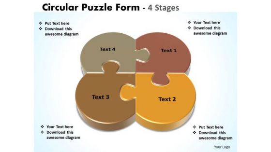 Business Diagram Circular Puzzle Form Diagram Stages Mba Models And Frameworks