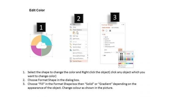 Business Diagram Cloud Icon For Data Storage Presentation Template