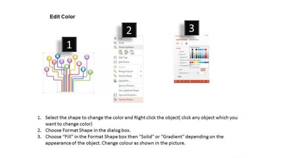 Business Diagram Colorful Diagram Containing Business Related Icons Presentation Template