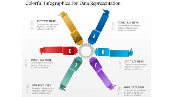 Business Diagram Colorful Infographics For Data Representation Presentation Template