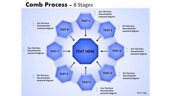 Business Diagram Comb Process 8 Stages Sales Diagram Business Diagram Comb Process 8 Stages Sales Diagram