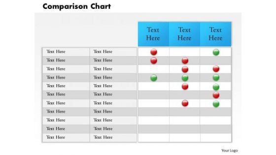 Business Diagram Comparison Chart And Business Report Consulting Diagram