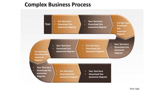 Business Diagram Complex Business Process Sales Diagram