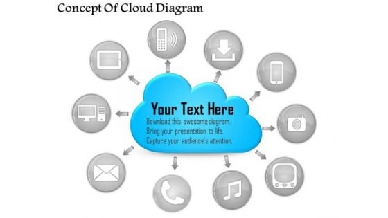 Business Diagram Concept Of Cloud Diagram PowerPoint Ppt Presentation