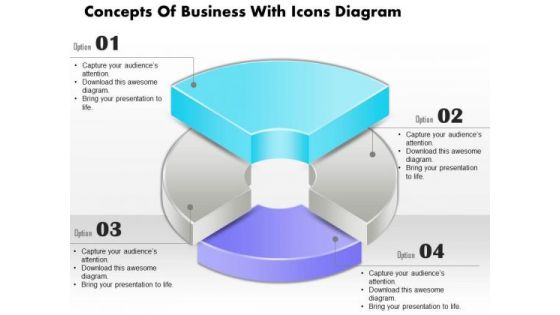 Business Diagram Concepts Of Business With Icons Diagram PowerPoint Ppt Presentation