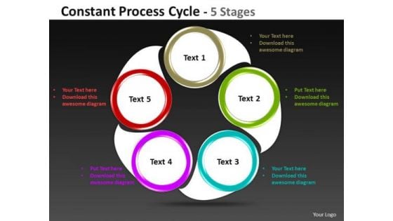 Business Diagram Constant Process Cycle 5 Stages Business Cycle Diagram