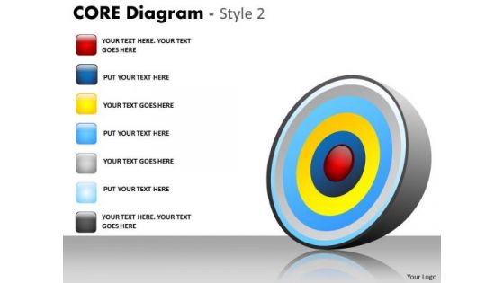 Business Diagram Core Process 6 Staged Mba Models And Frameworks