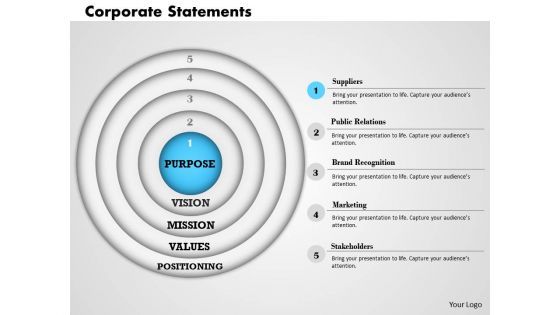 Business Diagram Corporate Statement PowerPoint Ppt Presentation