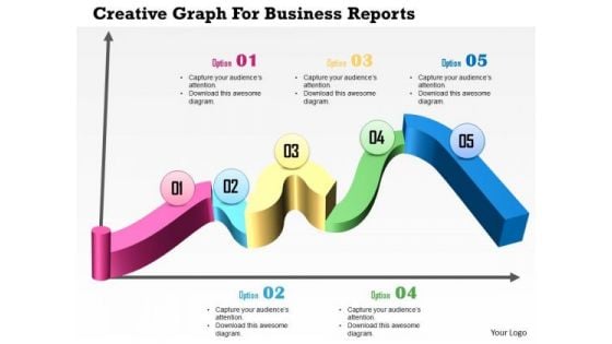 Business Diagram Creative Graph For Business Reports Presentation Template