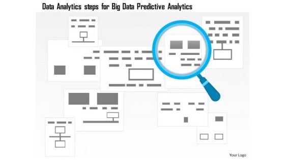Business Diagram Data Analytics Steps For Big Data Predictive Analytics Ppt Slide
