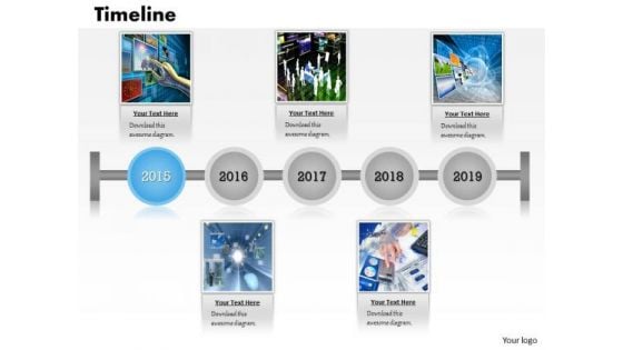 Business Diagram Data Display Business Timeline Roadmap Sales Diagram