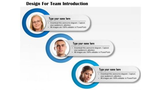 Business Diagram Design For Team Introduction Presentation Template