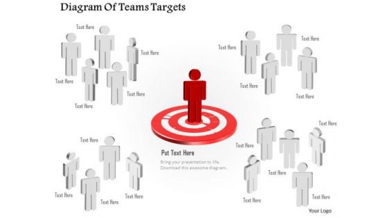 Business Diagram Diagram Of Teams Targets Presentation Template