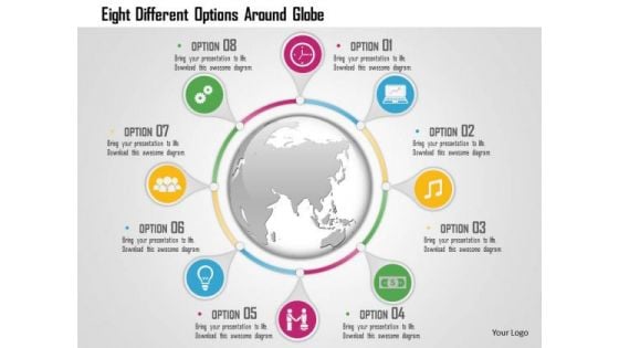Business Diagram Eight Different Options Around Globe Presentation Template Business Diagram Eight Different Options Around Globe Presentation Template