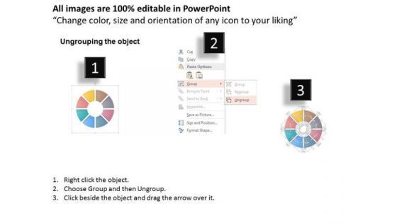 Business Diagram Eight Icons With Circle Diagram Presentation Template